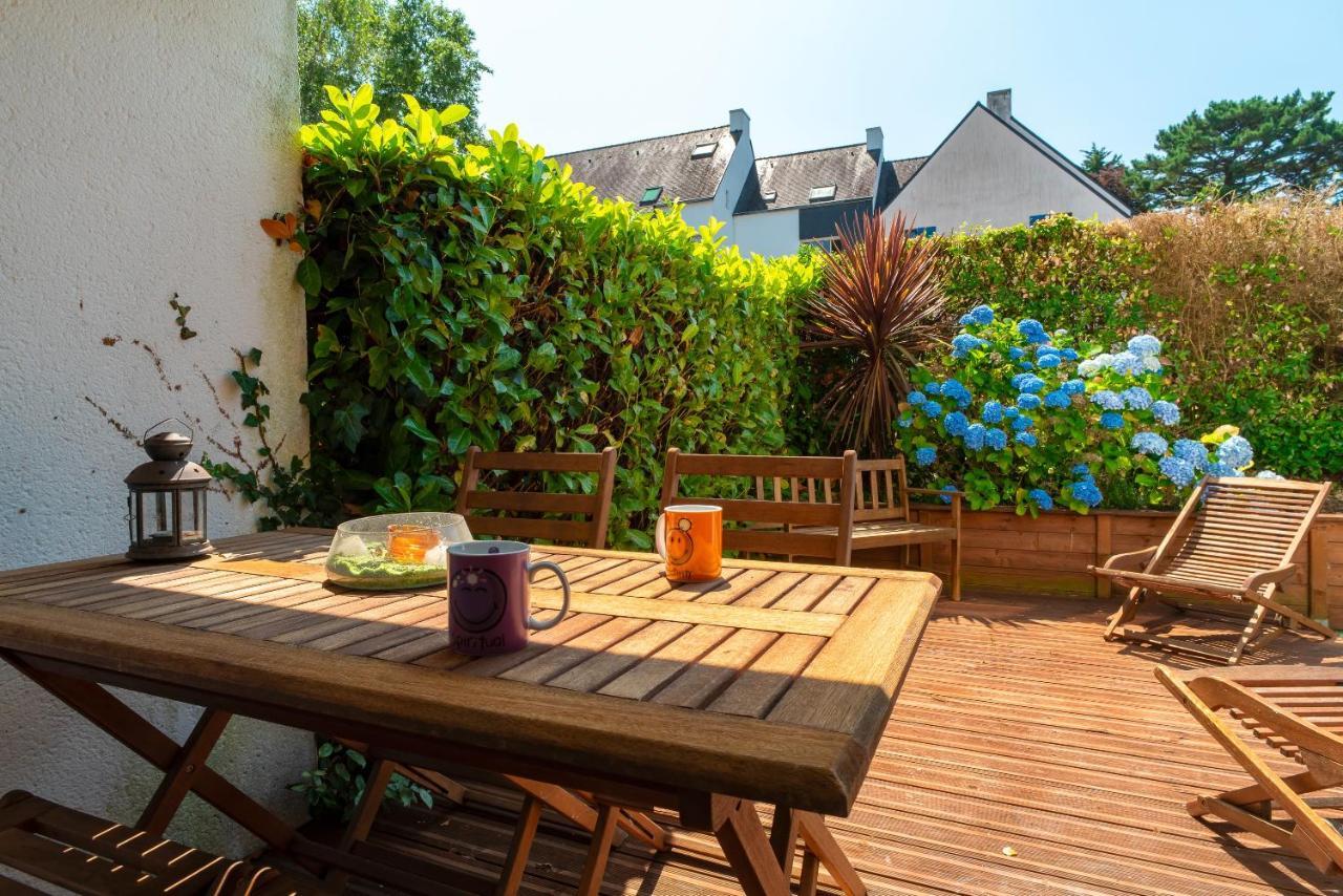 Les Cormorans - Appt En Rdc Avec Jardin Apartment Bénodet Exterior foto